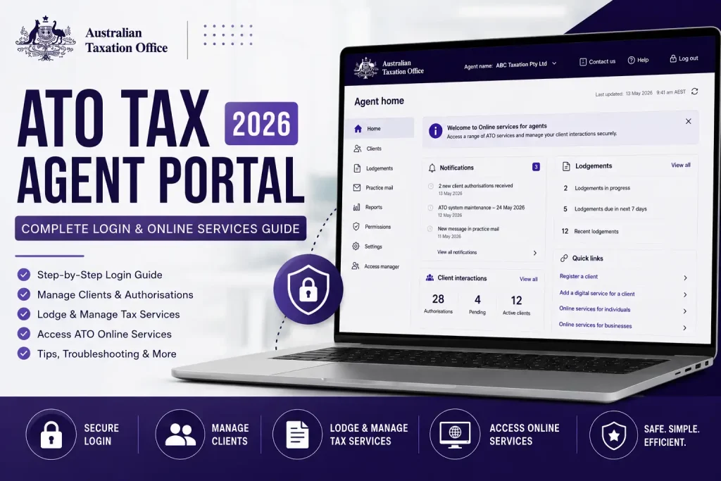 ATO Tax Agent Portal 2026 complete login and online services guide