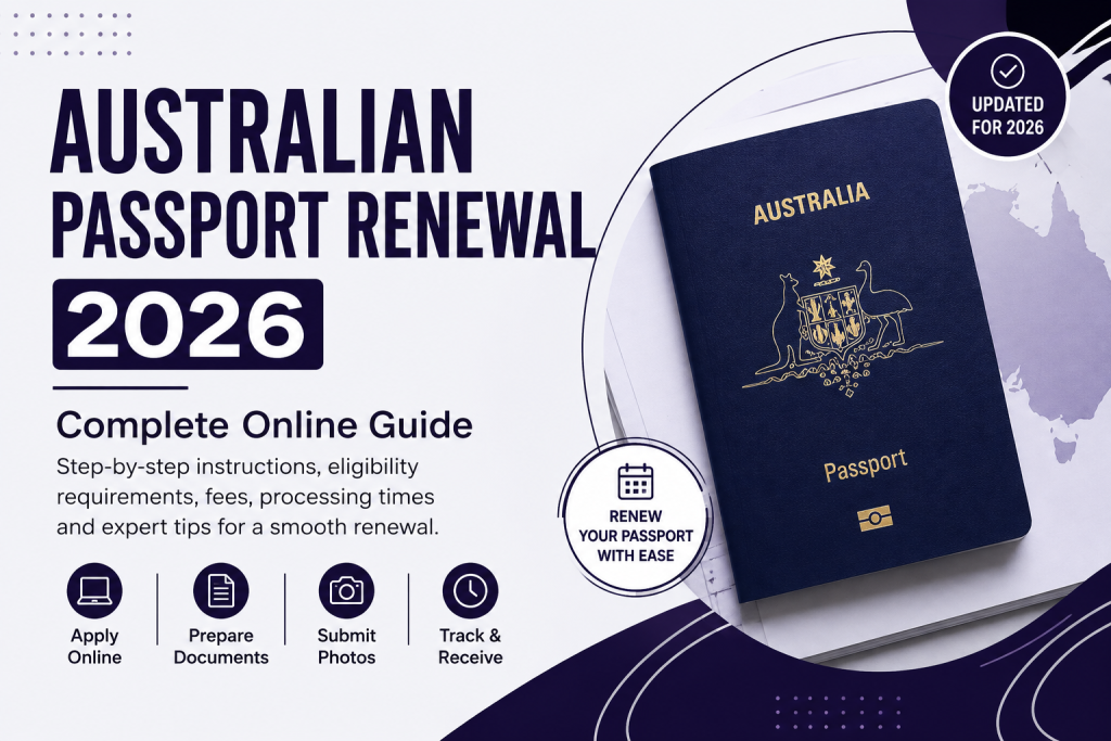 Australian passport renewal 2026 complete online guide