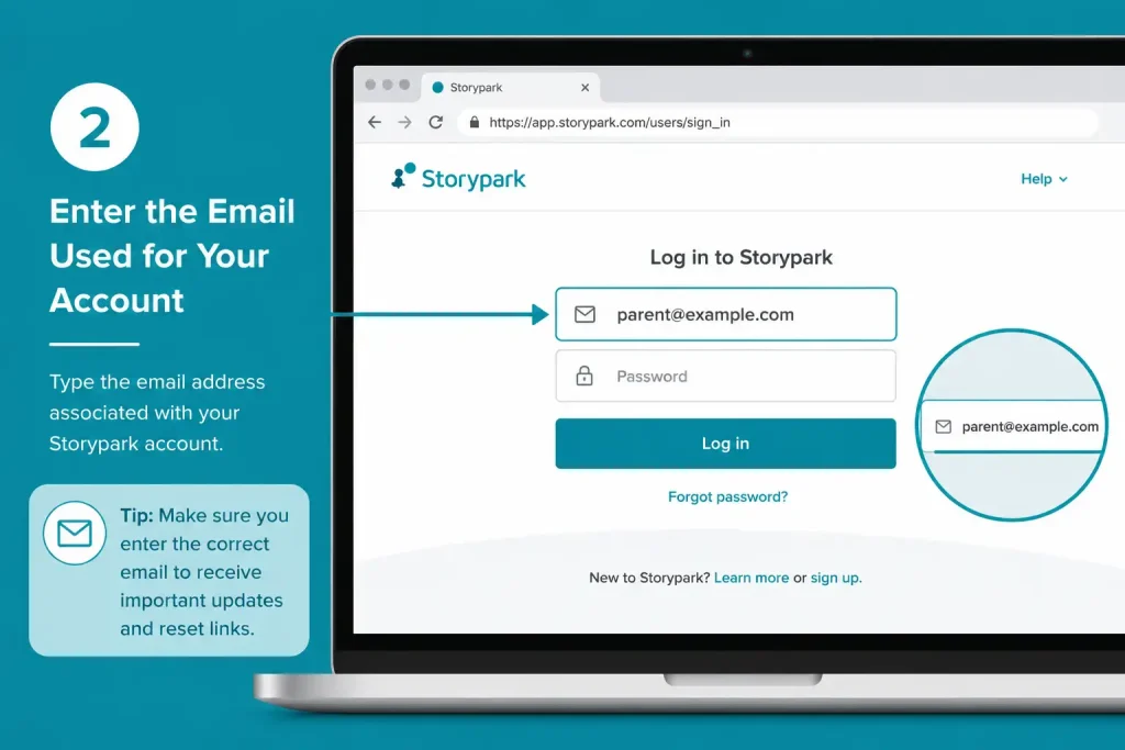Storypark Login – Enter Account Email
