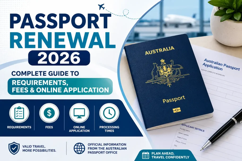 Passport renewal Australia 2026 guide to requirements fees and online application