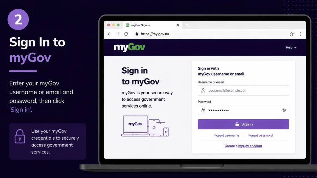 Sign in to myGov to access the ATO Portal