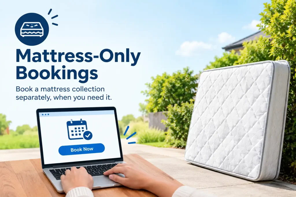 Mattress-only bookings for household clean up collection