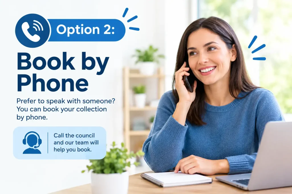 Option 2: Book a Blacktown household clean up service by phone