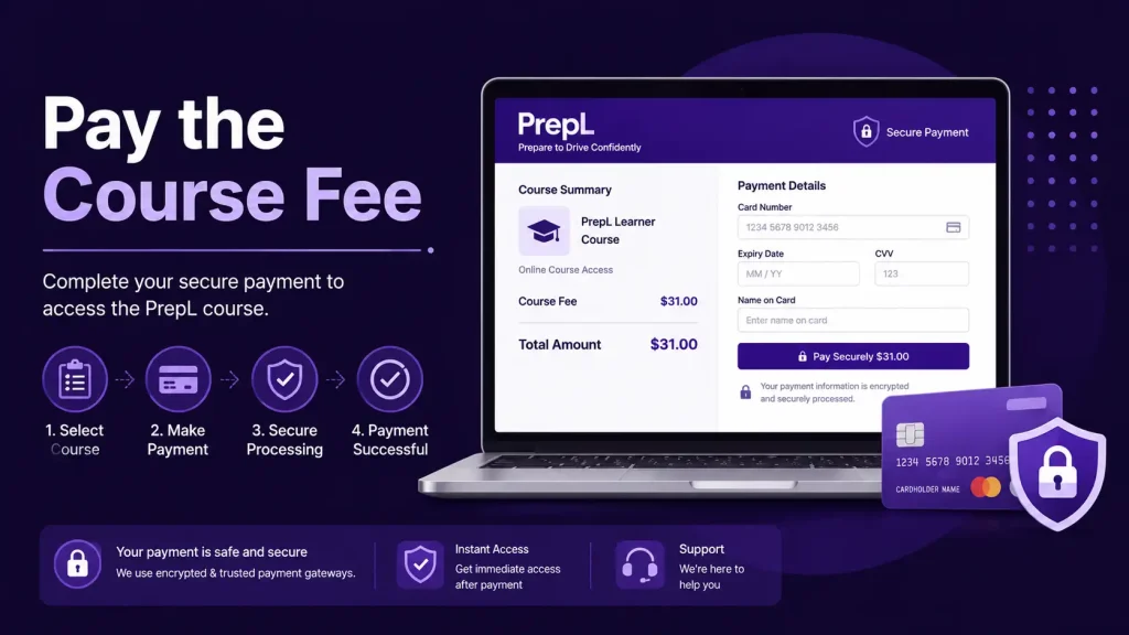 Pay the PrepL course fee online securely
