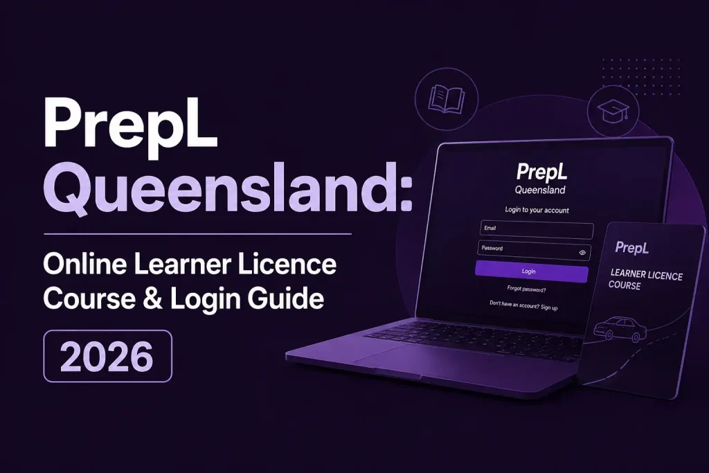 PrepL Queensland online learner licence course and login guide 2026