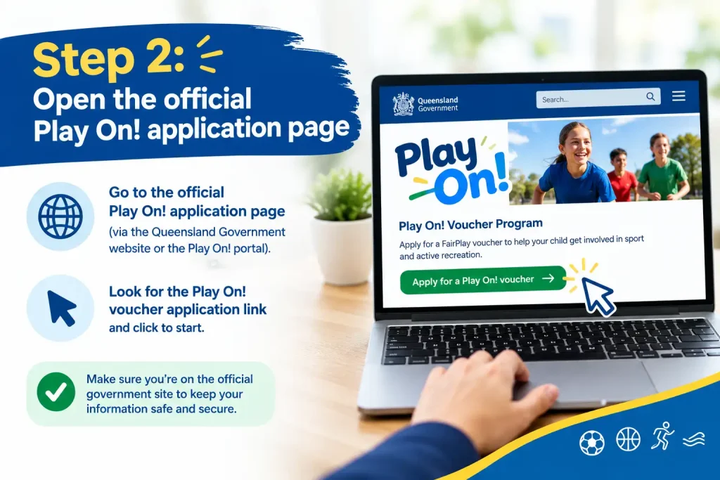 Step 2: Open the official Play On! application page for a FairPlay Voucher