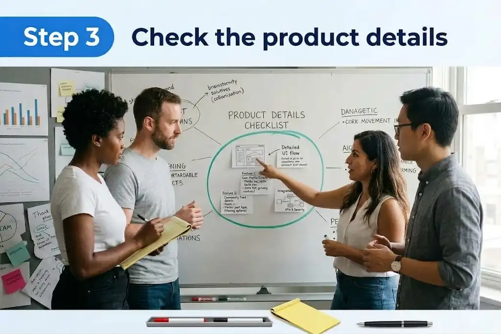 Step 3 check the product details